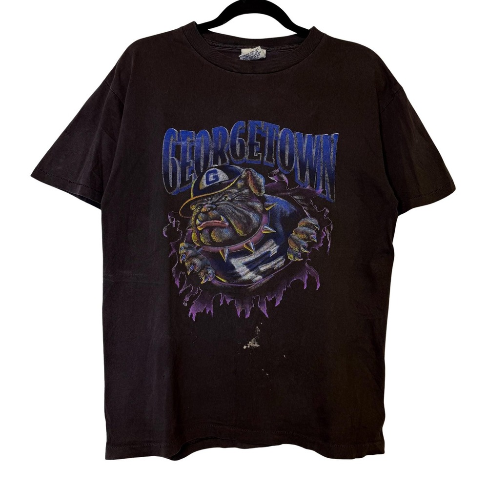 VTG 90s Georgetown Hoyas Shirt Nutmeg Breakthrough T-Shirt Sz XL NCAA Basketball